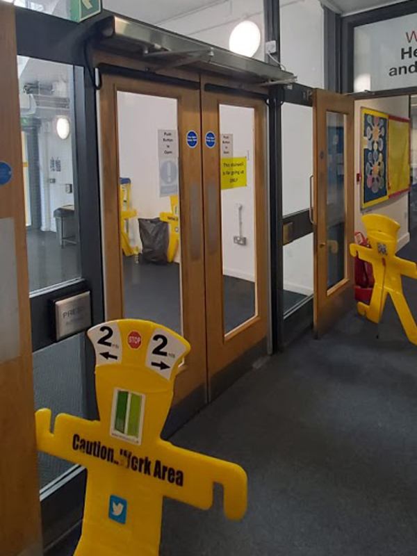 Automatic Fire Door Conversion, Oxfordshire College BH Doors.
