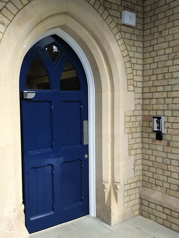 DDA Accessible swing door installation Oxford Uni