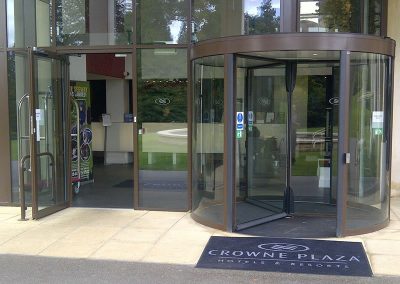 Crowne Plaza Hotel revolving doors