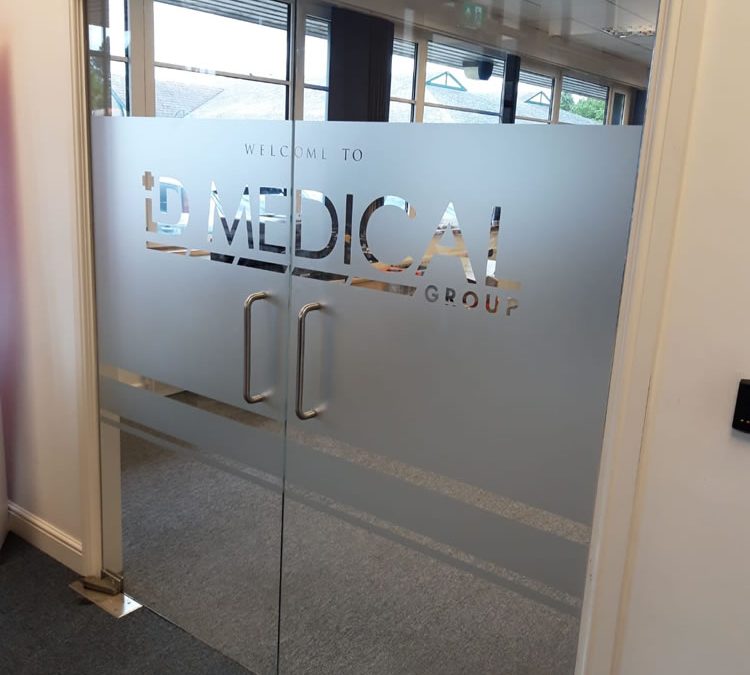 Glass Security Door Repair at ID Medical, Milton Keynes
