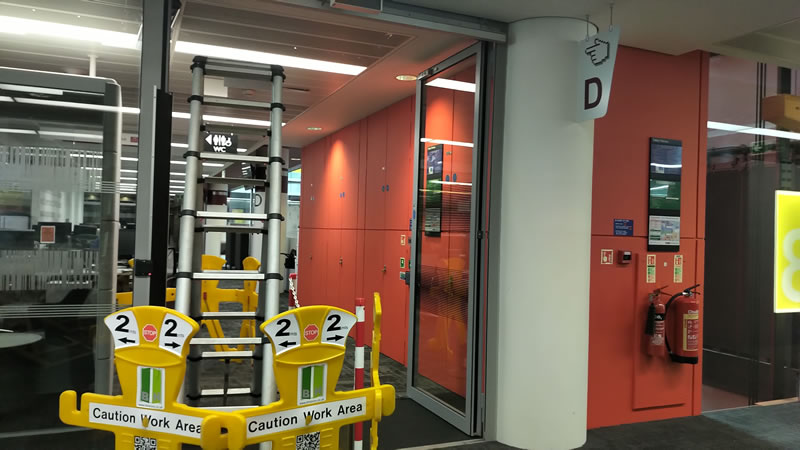 Automatic Swing Door Repair At The BBC, London