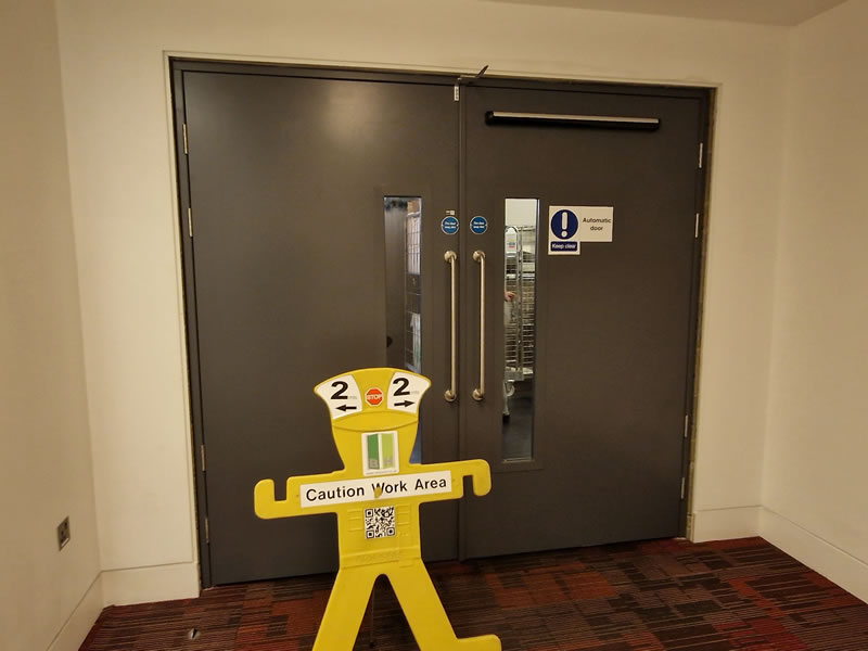 DDA accessible auto swing door installation in London