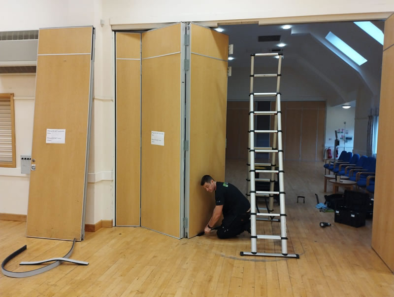 Acoustic Movable Wall Repair – Madley Park, Witney