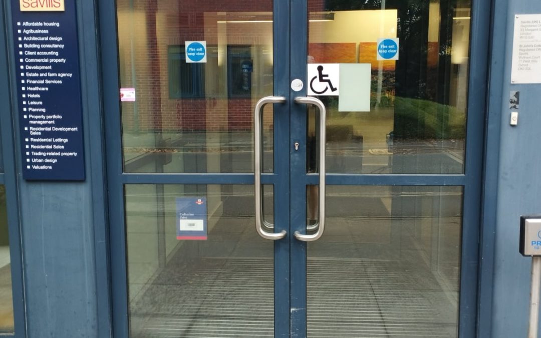 Aluminium Automatic Door Repair at Savills Offices – Botley, Oxford