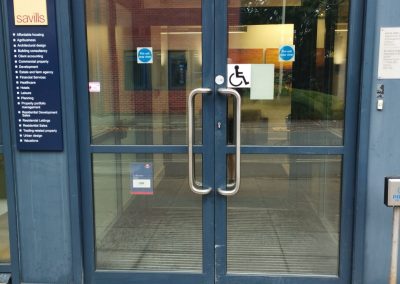 Aluminium Automatic Door Repair at Savills Offices – Botley, Oxford