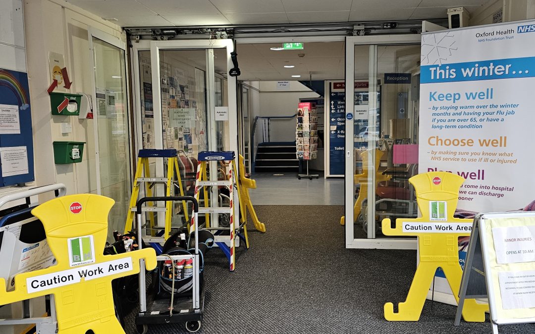 Automatic Door Servicing at Witney Hospital, Oxfordshire for Oxford Health NHS Trust