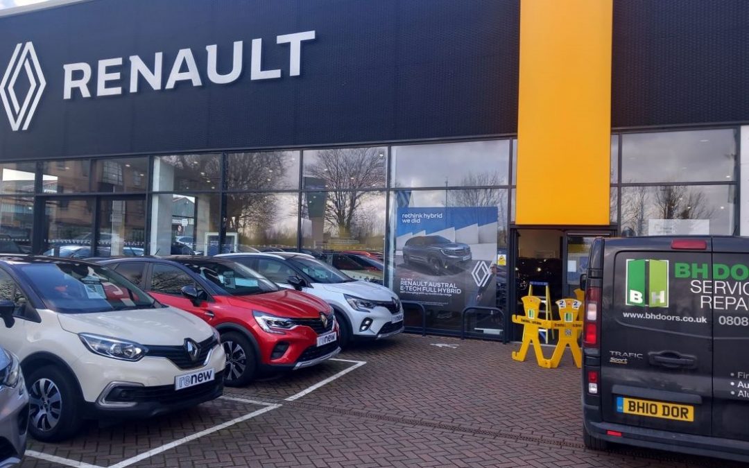 Aluminium Door Closer Replacement at John Banks Renault, Cambridge