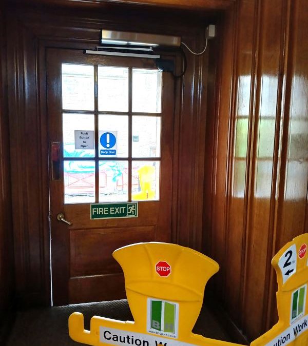 DDA Automatic Swing Door installation at Pembroke College Oxford