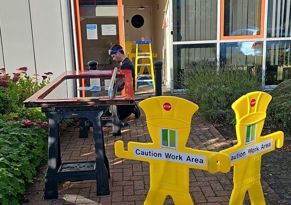 Aluminium Door Repair – Abingdon Business Park, Oxfordshire