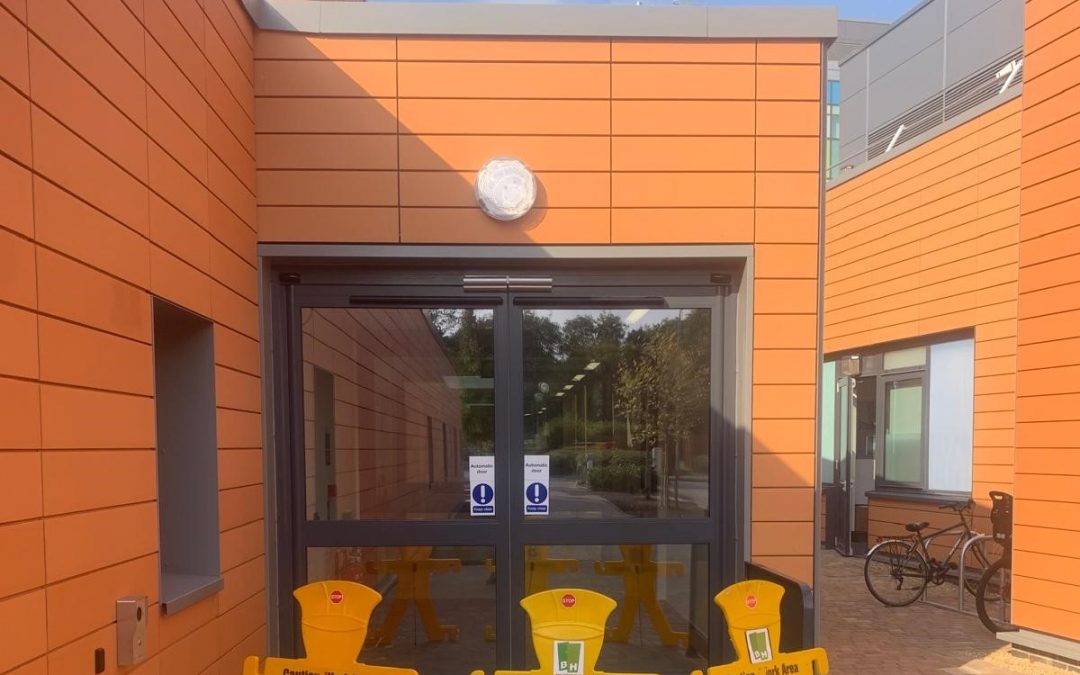 Dorma Automatic Swing Door Installation – Peterborough City Hospital
