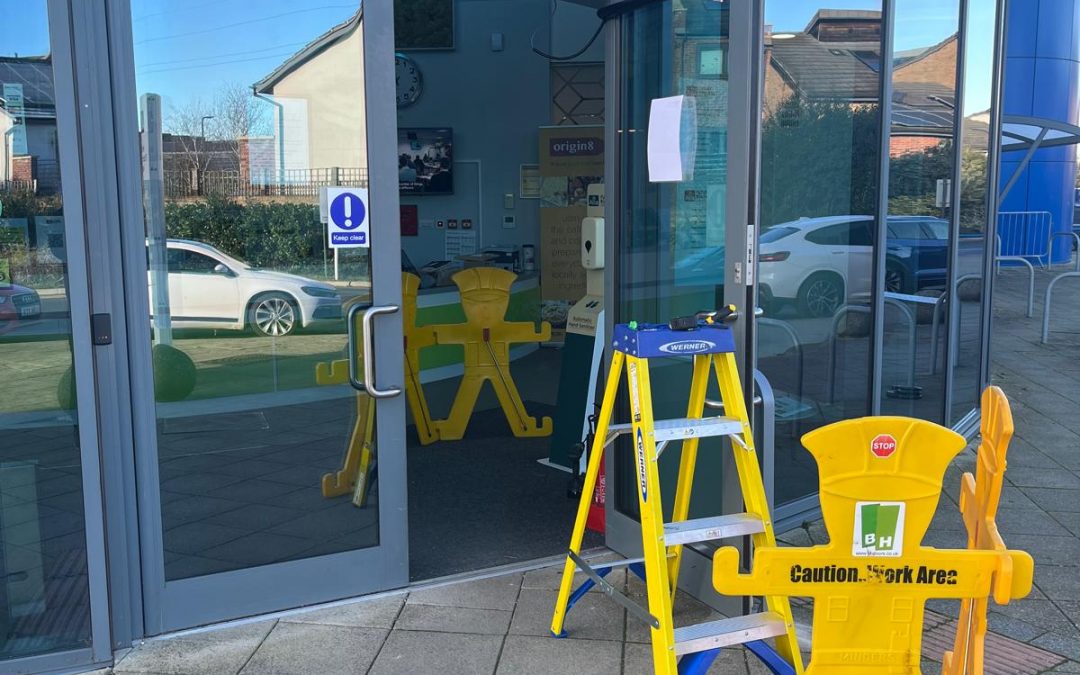 Automatic Swing Door Upgrade – Business Park, Peterborough