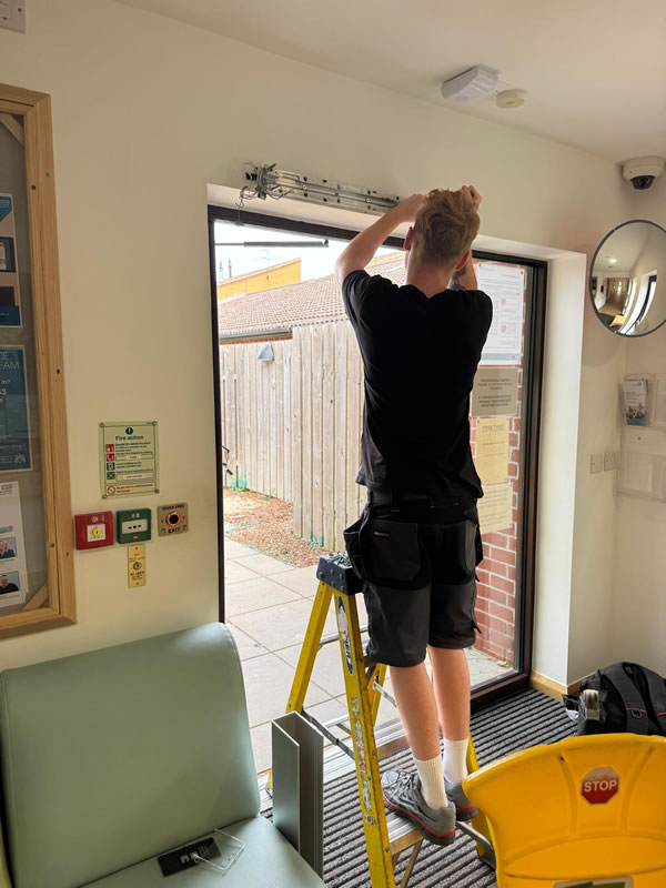 Automatic door installation in Norfolk