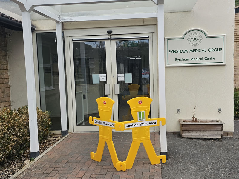 Automatic Swing Door Repair – Eynsham Medical Centre, Oxon