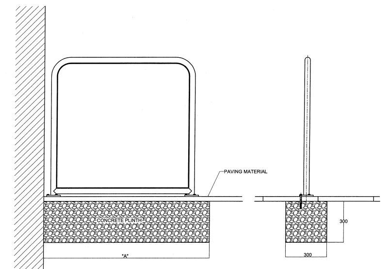 barr5c Barrier dimensions for compliance for commercial swing door