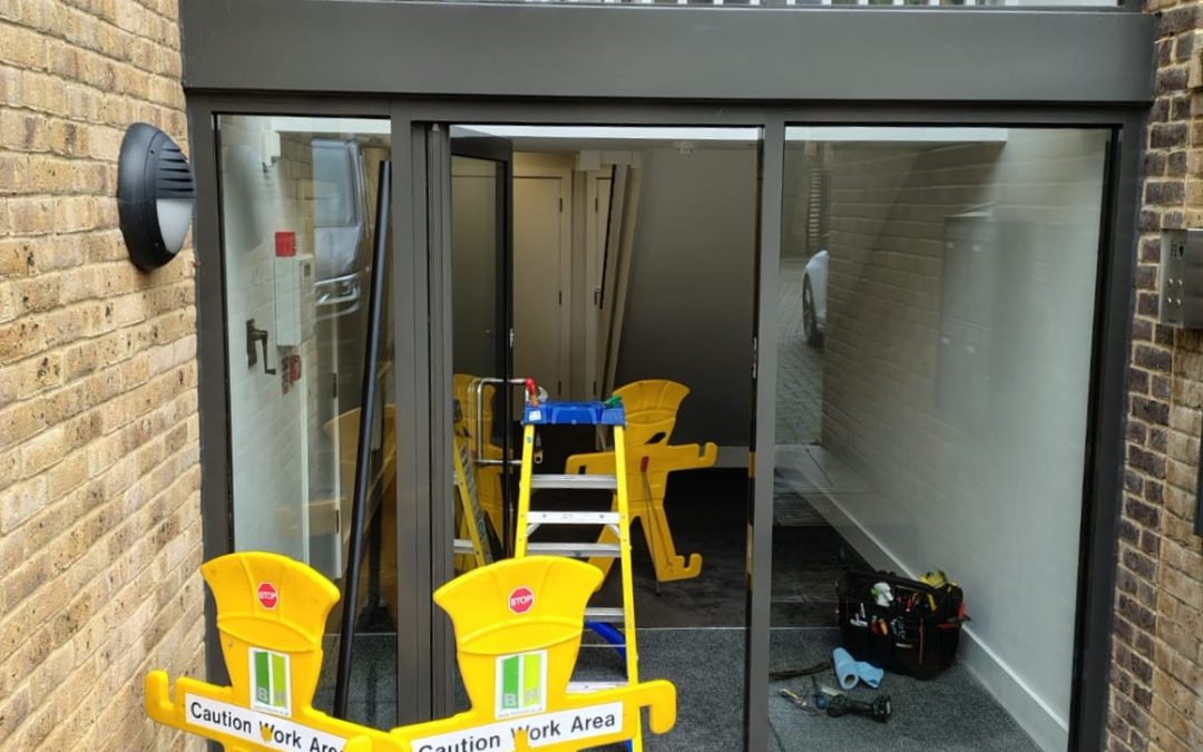 Aluminium Security Door Repair – Apartment Block, Oxford