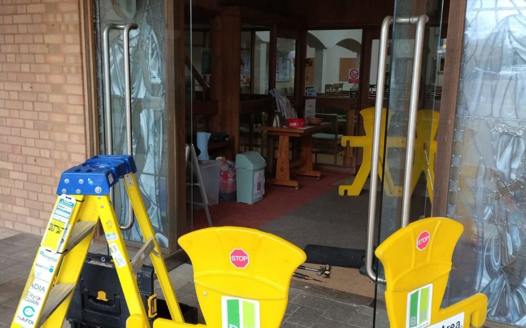Glass Door Entrance System Repair – St Michaels and All Angels Church, Amersham