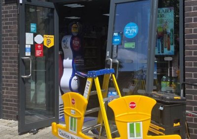 Emergency Aluminium Door Repair – Budgens, Oxford