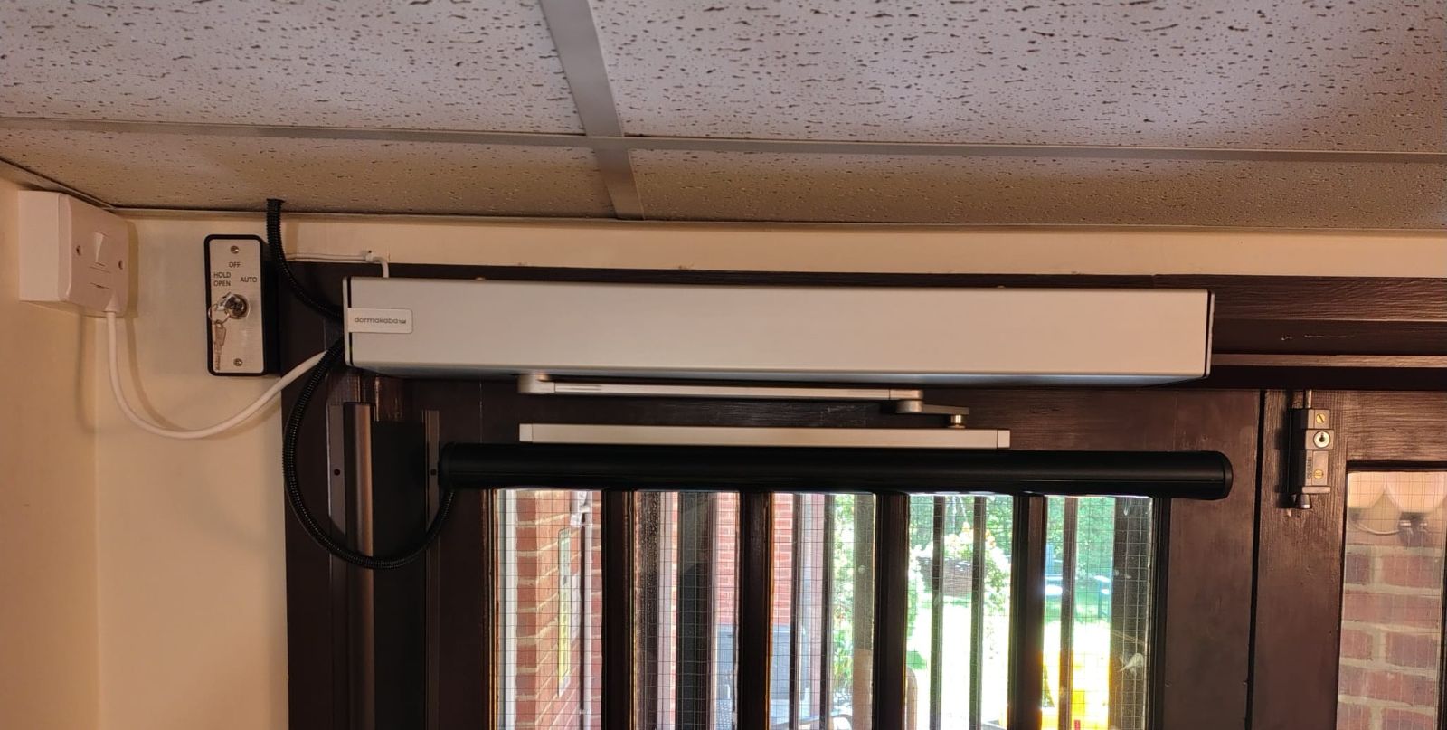 dda door adaption at a care home headington oxford