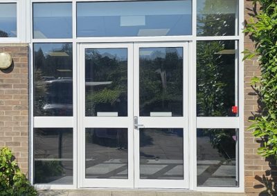 Aluminium Door Installation – Long Road Sixth Form College, Cambridge
