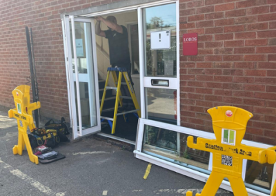 Aluminium Entrance Doors Repair – LOROS, Leicester