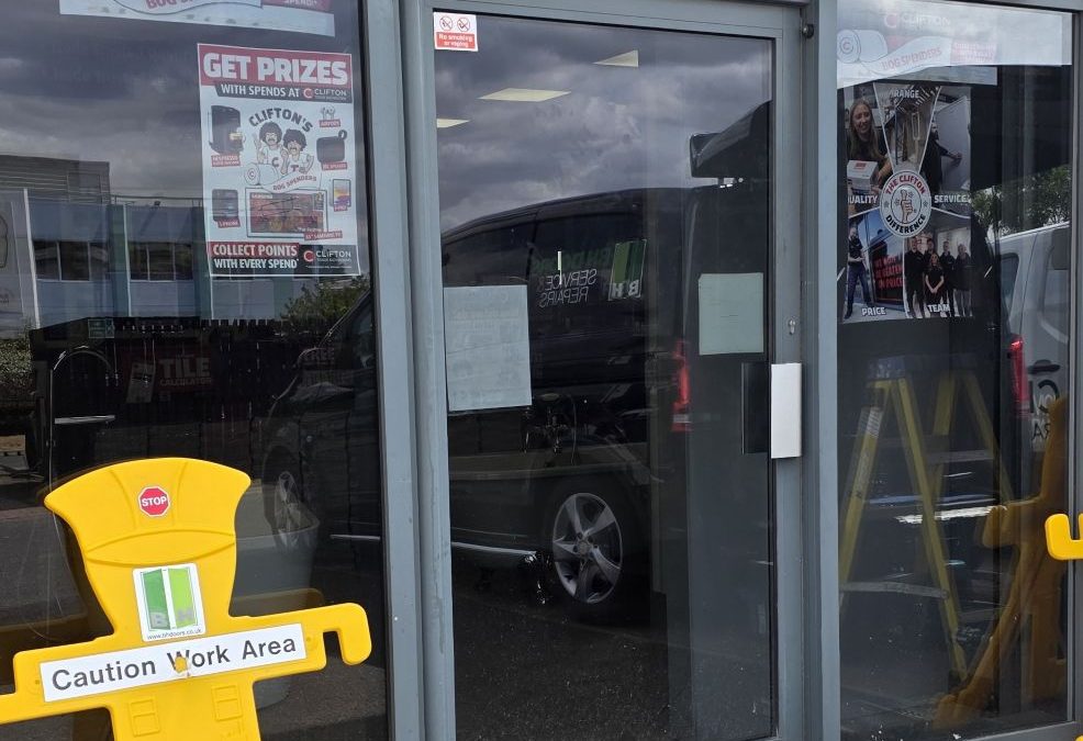 Same Day Response Aluminium Door Repair – Clifton Trade Bathrooms, High Wycombe