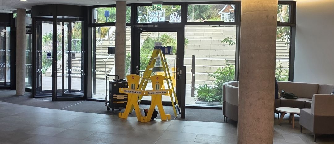 Emergency Automatic Swing Door Repair – Tim Bergen Life & Mind Building, University of Oxford